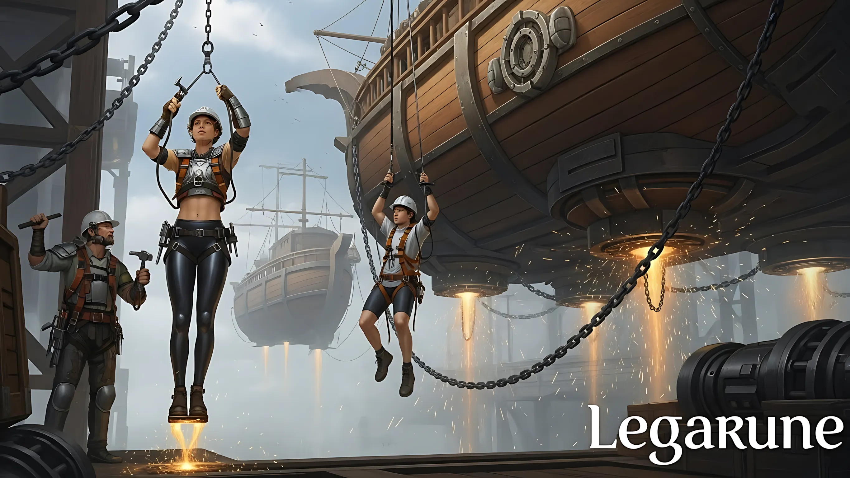 legarune art scenes images leggings cool fantasy neo future -28
